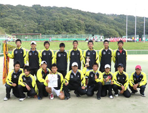 平成22年度兵庫県高等学校テニス新人大会優勝