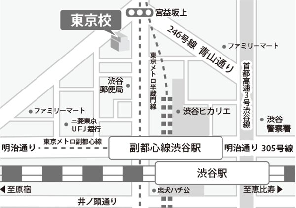 東京校地図