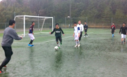 サッカー部雨の中の猛練習